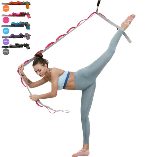 3M Yoga Stretch Belt Door Flexibility Stretching Leg Stretcher Strap for Ballet Cheer Dance Gymnastics Fitness Training Rope