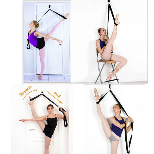 Door Flexibility Stretching Leg Stretcher Strap For Ballet Cheer Dance Gymnastics Trainer Yoga Flexibility Leg Stretch Belt
